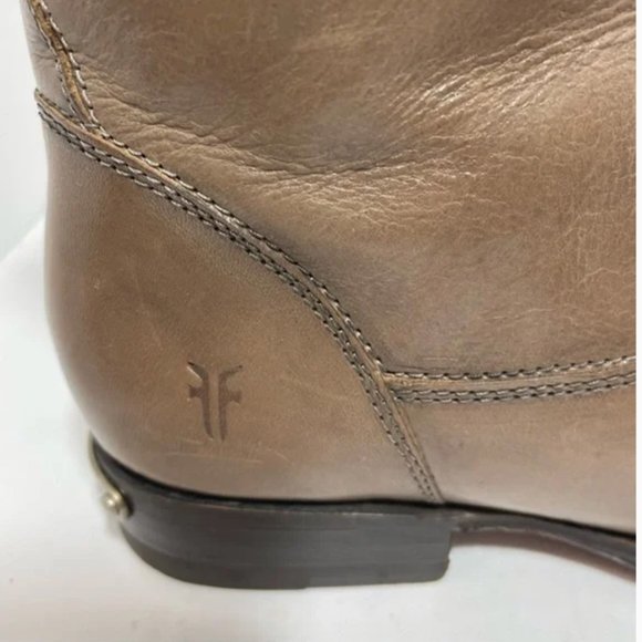 FRYE Danielle Ankle Boots Western Booties Gray Leather Sz 8 (fits like 7.5) - Picture 3 of 11